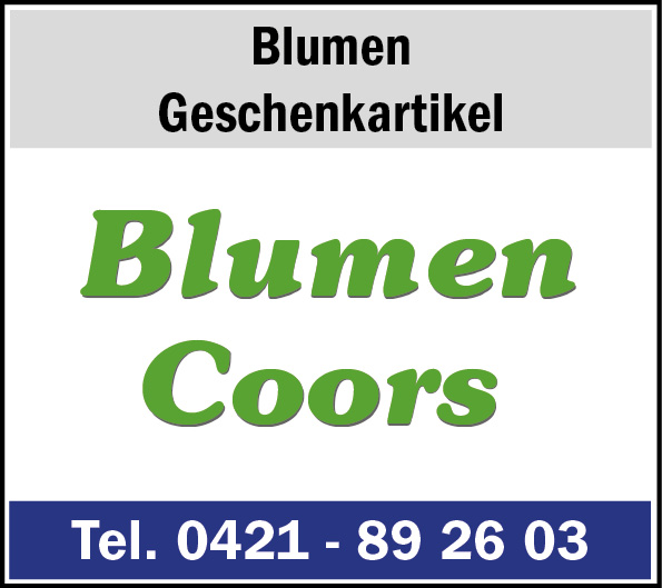Blumen, Geschenkartikel Blumen Coors